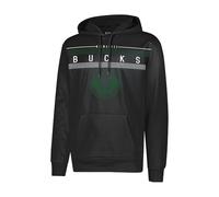 Ultra Game Men's Fleece Hoodie Pullover Sweatshirt Poly Midtown NBA, Black, L