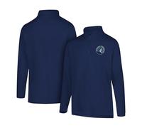 Ultra Game Men's NBA Quarter Zip Long Sleeve Pullover T-Shirt Poly Knit, Team Color, Medium