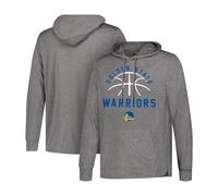 Ultra Game Men's NBA Super Soft Lightweight Pullover Hoodie Sweatshirt, Golden State Warriors, Charcoal Heather, X-Large