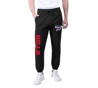 Ultra Game Men's NFL Official Super Soft Game Day Jogger Sweatpants Active Basic Fleece Pants, Black, Large