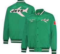 Ultra Game Men's NFL Official Supreme Heritage Logo Satin Jacket