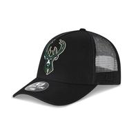 Ultra Game NBA Boys 8-20 Snap Back All Around The World Trucker Baseball Cap Hat, Black, One Size