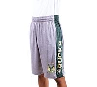 Ultra Game NBA Chicago Bulls Men's Mesh Athletic Active Basketball Shorts, Heather Gray, Small
