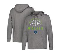 Ultra Game NBA Golden State Warriors Mens Super Soft Lightweight Pullover Hoodie, Heather Charcoal, Small