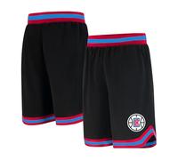 Ultra Game NBA Los Angeles Clippers Mens Woven Basketball Shorts, Team Color, Small