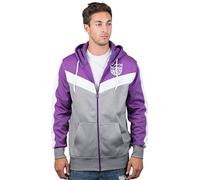 Ultra Game NBA Men's Contrast Back Cut Full Zip Hoodie Sweatshirt