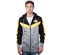 Ultra Game NBA Men's Contrast Back Cut Full Zip Hoodie Sweatshirt