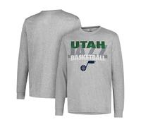Ultra Game NBA Men's Super Soft Supreme Long Sleeve T-Shirt Heather Gray