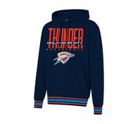 Ultra Game NBA Oklahoma City Thunder Men's Focused Team Color Fleece Pullover Hoodie Sweatshirt, Small, Navy