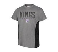 Ultra Game NBA Sacramento Kings Mens Active Tee Shirt, Charcoal Heather, Medium