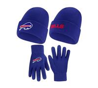 Ultra Game NFL Unisex Adult Winter Hat with Extra Warm Touch Gloves