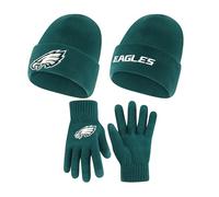 Ultra Game NFL Unisex Adult Winter Hat with Extra Warm Touch Gloves