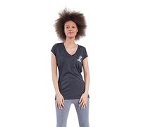 Ultra Game UNK NBA Women's Los Angeles Lakers T-Shirt V-Neck Rhinestone Short Sleeve Tee Shirt, X-Large, Gray
