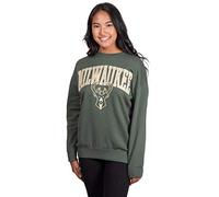 Ultra Game Women's Extra Soft Fleece Distressed Oversized Pullover Sweatshirt, Team Color, L