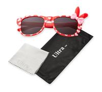 Ultra Girls Sunglasses Red Sunglasses Bunny Bow Classic Girls Kids Glasses Love Heart UV400 UVA UVB Light Protection Sturdy Kids Fashion Glasses Retro Childrens Shades