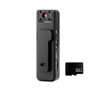 Ultra HD 2-in-1 Sports Video Audio Recorder,1080P HD Sports Action Camer with Night Vision,Body Wearable Clip-On Cam, Wide Angle,5H Battery for Action Recording (Equipped with a 32GB memory card)