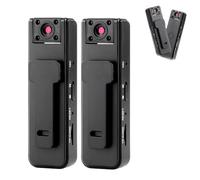 Ultra HD 2-in-1 Sports Video & Audio Recorder, Full HD 1080P Body Camera, Wide Angle, Night Vision, 5H Battery, Clip On Body Wearable Cam (2PCS)