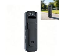 Ultra HD 2-in-1 Sports Video & Audio Recorder Portable 1080P HD Wearable Cam 180° Rotating Lens External Memory Support Back Clip for Meeting Sports Travel Security Daily Use