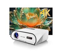 Ultra HD 4K Movie Projector for Home Theater, High Bright 1580 ANSI Lumens Smart Daytime Projector with Max 300" Display, HDR10+ Daylight NFC WiFi6 Bluetooth RJ45 LAN 2G+32G Gaming Projector