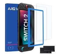 Ultra HD Anti Blue Light Tempered Glass Screen Protector for Switch 2 Console with 9H Hardness, Full Coverage Bubble Free Installation Kit Touch Sensitive Film for Gaming Accessories (2)