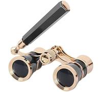 Ultra Hd, Binocular Mini Protable Vintage with Handle Fashion Women Elegant Multipurpose Opera Theater Horse Racing White,for Indoor/Outdoor.
