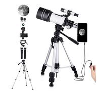 Ultra Hd, for Beginners Adults, 70mm Astronomy Refractor with Tripod, Portable for Double The Comfort