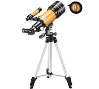 Ultra Hd, Professional Telescope for Astronomy Beginners Adult - -150X Refractive Astronomical Telescope with Tripod/Phone Adapter/Finder Scope and Moon Filt Double The Comfort