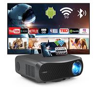 Ultra HD Smart Projector 4K Support,LED Home Theater Outdoor Movie Gaming Projector WiFi Bluetooth,200” Display,Zoom,Auto Keystone,Built in Apps 10000 Lumen Native 1080P for Smartphone/TV Stick/PS5