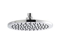 Nuie Chrome Round Fixed Shower Head 200mm - HEAD49