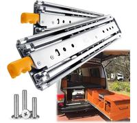 Ultra Heavy Duty 500Lb Load Capacity Drawer Slides - Full Extension Metal Bead Roller Runners, Side Mount 18in-80in, Ideal for Storage Solutions & Organizers