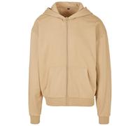 Ultra Heavyweight Full Zip Hoodie Build Your Brand Light Beige M