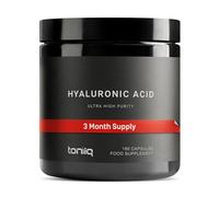 Ultra High Purity Hyaluronic Acid Capsules - 95%+ Highly Purified and Highly Bioavailable - 275mg Formula - Non-GMO Fermentation - High Strength with Vitamin C - 180 Capsules