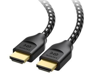 [Ultra High Speed HDMI Certified] Cable Matters Braided 48Gbps 8K HDMI Cable 5m with 8K @120Hz, 4K @240Hz and HDR Support for PS5, Xbox Series X/S, RTX3080 / 3090, Apple TV and More in Black
