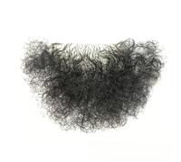 Ultra-Invisible Pubic Hair Patch - Black Air-Light Lace Base, High Simulation Fiber, Skin-Friendly Unisex for Fake Beard Body Hair Lower One size fits all