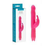 Ultra Joy Rabbit Vibrator Pink Silicone Rampant Bunny 10 Speed Waterproof Toy