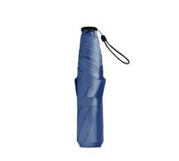 Ultra-Light 6-boneumbrella Vinyl Sun Protection Sunshade Folding Girl Portable Pencil Umbrella(Fog Blue)