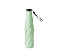 Ultra-Light 6-boneumbrella Vinyl Sun Protection Sunshade Folding Girl Portable Pencil Umbrella(Green Grass)