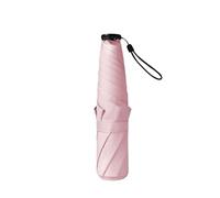 Ultra-Light 6-boneumbrella Vinyl Sun Protection Sunshade Folding Girl Portable Pencil Umbrella(Pink)