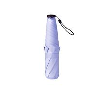 Ultra-Light 6-boneumbrella Vinyl Sun Protection Sunshade Folding Girl Portable Pencil Umbrella(Purple)