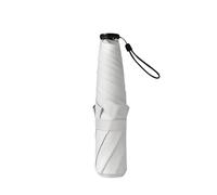 Ultra-Light 6-boneumbrella Vinyl Sun Protection Sunshade Folding Girl Portable Pencil Umbrella(White)
