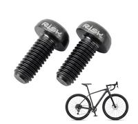 Ultra Light and Strong Titanium Bolts for Bike Bottle Holder, M5x12mm Screws for Water Bottle Cage (black)