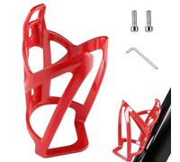 Ultra-Light Bike Water Bottle Holder,Universal Bike Cup Holder Rack,Bicycle Drink Cage with Screw Tool for Bicycle, Cycling, MTB, Road,Mountain Bikes (Red)