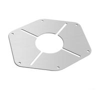 Ultra-Light Camping Heat Shield 5.1oz Fire Safety | 1mm stainless steel, high- for temp resistant, prevents deformation, protects gear, fire safety focus