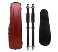 Ultra-light Carbon Fiber Violin Case Shoulder Strap Portable Violin Box With Password Lock(Red)