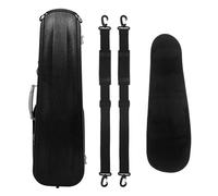 Ultra-light Carbon Fiber Violin Case Shoulder Strap Portable Violin Box With Password Lock Violin instrument case(Black)