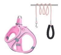 [Ultra-Light Cloud Feeling] Pet Chest and Back Traction Rope Set - Reflective, Breathable and Anti-Break-Free | Multi-Size Optional (XXXS-XXL) | Surround Fit Design |