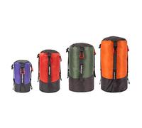 Ultra-light Compression Stuff Sack, 70D Nylon Sleeping Bag Stuff Sack 1L/5L/7L/17L/25L Compression Bag Space Saving Gear for Camping Hiking Backpacking (Purple+Red+Green+Orange)