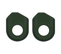 Ultra Light Crank Protector for Carbon Fiber and Alloy Cranks on For Mountain and Road Bikes Using For TPU Construction (Green-B)