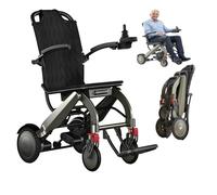 Ultra-Light Electric Wheelchair for Adults,Smart,Fully Automatic Electric Wheelchair - Lightweight,Compact Mobility Vehicle Designed for the Elderly and People with Disabilities 10A