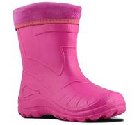 Ultra Light EVA Kids Girls Wellington Boots Rainy Snow Wellies Very Warm Liners (13 UK 32 EU - 20.5 cm, Pink)